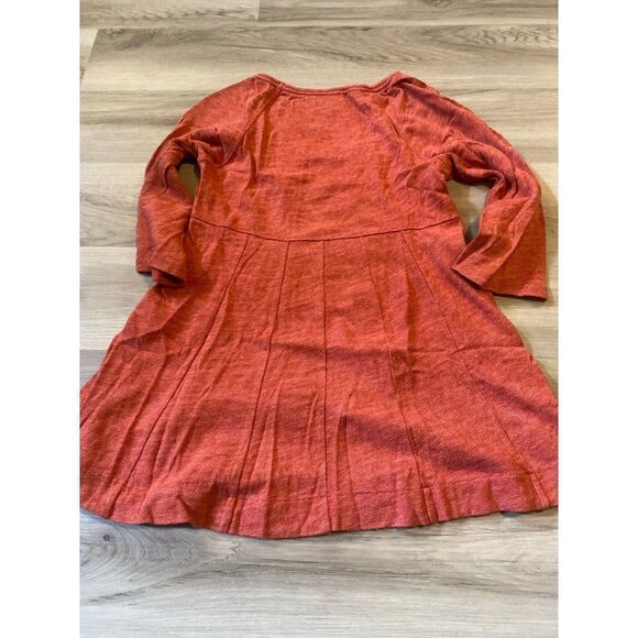 Deletta, Anthropologie, women's red 100% cotton flared tunic size small - Picture 5 of 9